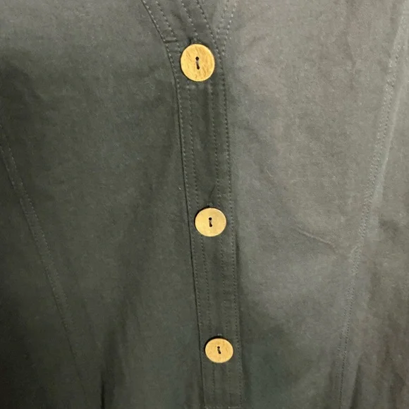 Amazon Black Button-Up Romper - Picture 3 of 4